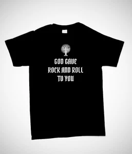 Metal Rock Goth - God Gave Rock 'N' Roll to You T-Shirt schwarz - Bild 1 von 2