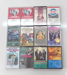 12 Love Songs Cassettes- Love, Swing, Oldies, 1950's - Picture 1 of 2