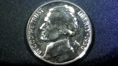 UNITED STATES-UNC 1960 "P" LIBERTY PROOF NICKEL  "ALL SOLO RAW U.S. COIN EVENT"  - Image 1 of 3