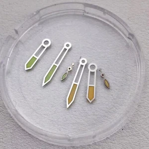 lumen green yellow mark watch hand for Seagull 2555,2557,2530 movement 44mm case - Picture 1 of 9