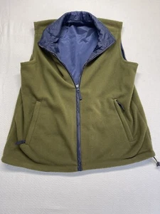 Chaleco reversible Basically Editions verde por un lado azul por el otro - Imagen 1 de 2