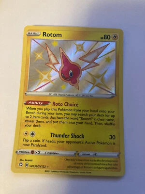 Rotom SV038/SV122 Shining Fates Baby Shiny Pokemon TCG NM/MINT - Image 1 of 2
