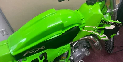 88-04 Kawasaki KX500 88-89 KX125 KX250 Lime Green Rear Fender OEM 35022-1241-6W - Image 1 of 4