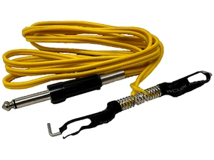 Tribal Jewelry - SILIKON Clipcord - GELB- Kabel Tattoomaschine Rotary Spule -NEU - Picture 1 of 5