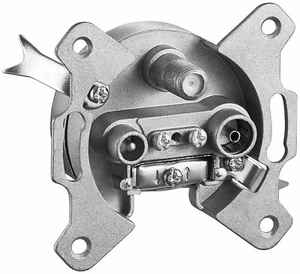 10dB SAT Dose DC-Durchgang Durchgangsdose Antennendose Digital HDTV 3D 5-2400Mhz - Bild 1 von 4
