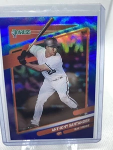 2021 Donruss Baseball Base Holo Blue #209 Anthony Santander Baltimore Orioles SP - Picture 1 of 6