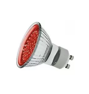 Knightsbridge GU10 LED 1W PAR16 x Coloured Red LEDs Spotlight - Picture 1 of 1