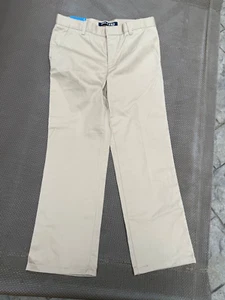 NWT FRENCH TOAST Boys School Uniform Pants Beige khaki size 16 ALTERED LENGTH - Picture 1 of 4