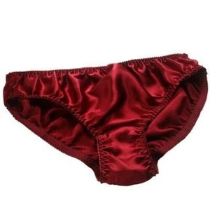 Womens 100% Silk Knickers Bikini Mid-rise Daily Hipster Panties Brief Underpants - Picture 1 of 24