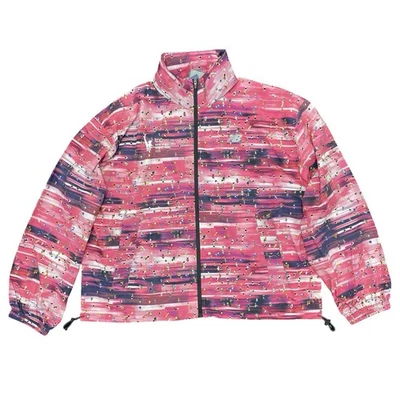 Chaqueta Empacable Mujer New Balance 2024 NYC Maratón Estampada Atletismo Rosa Foto 1 de 4