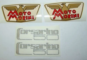 KIT COMPLETO ADESIVI PER MOTO MORINI CORSARINO 50 ZT 1968 - Picture 1 of 1
