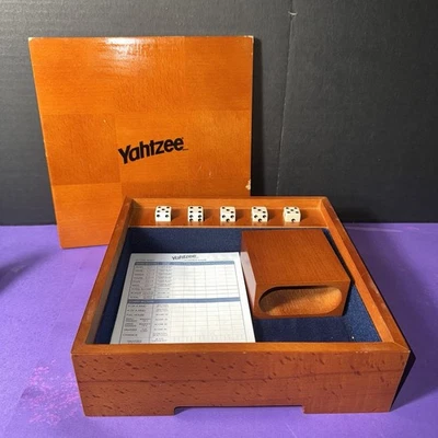 Yahtzee Michael Graves Design Collector’s Edition Wooden Box Game Complete - Image 1 of 4