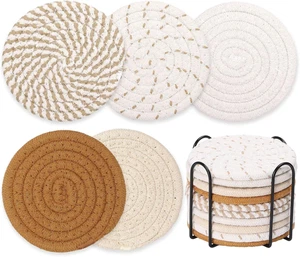 Billbotk 10 Pieces Boho Coasters for Drinks, Absorbent Drink Coasters Set for Ho - Picture 1 of 12