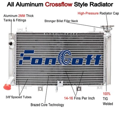 Aluminum Radiator Fitting 1999-2007 Suzuki GSXR1300 HAYABUSA 2000 2005 2004 Foto 1 de 4