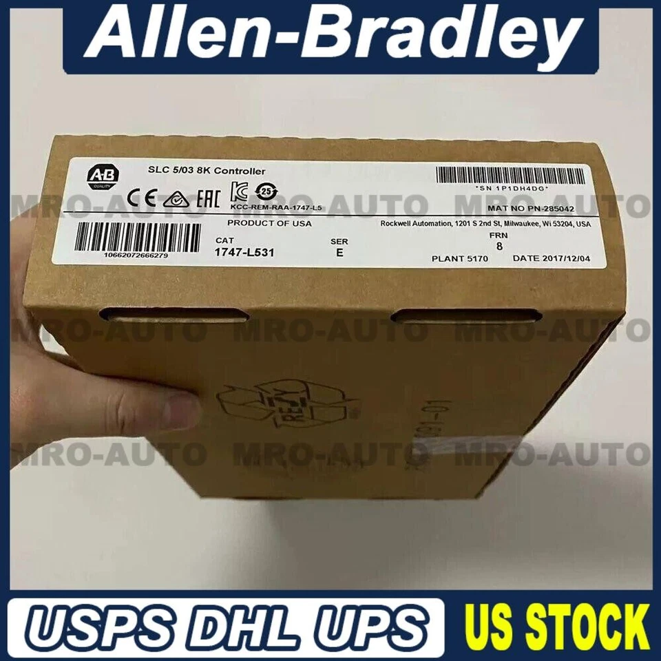 New Allen Bradley AB 1747-L531 SER E SLC 500 5/03 CPU Processor Unit 1747L531 - Image 1 of 1