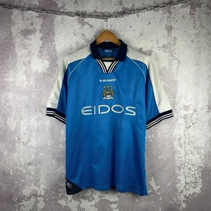 Le Coq Sportif Manchester City Soccer Jersey 2000-01 Home Football Shirt Size 46 - Picture 1 of 18