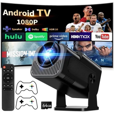 25000Lumen 4K Beamer FHD Smart Android Mini Projektor WIFI BT5.4 Heimkino - Bild 1 von 4