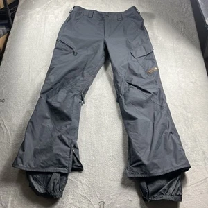 Burton Dryride Snowboard Pants Mens Large Grey TSA Cargo Nylon Waterproof - Picture 1 of 10