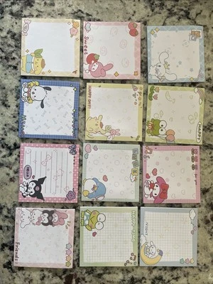 Sanrio Character Sticky Note Bulk Packs  (12 Note Pads With 20 Notes Each) - Image 1 of 3