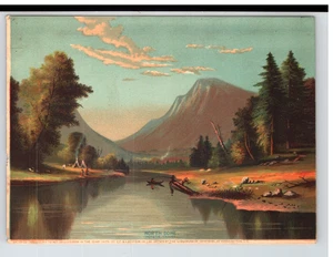 North Dome , Yosemite Valley, 1875 Original Chromolithograph Restein, Calif Z-7 - Picture 1 of 2