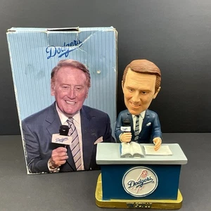 MLB Los Angeles Dodgers Vin Scully Desk Bobblehead 2012 50th Anniversary Dodger - Picture 1 of 15