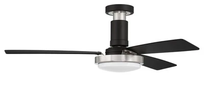 Ventilador de techo interior LED Craftmade MNG523 Manning 52" 3 aspas - negro plano / Foto 1 de 4