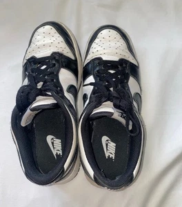 Nike Dunk Low – Black/White – getragen mit Mängeln – Größe 44 - Bild 1 von 2