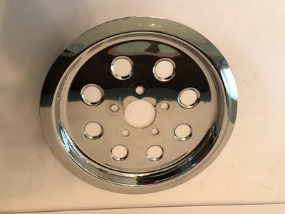 Harley Davidson Dyna Superglide 2003 correa de transmisión trasera polea cubierta cromada Foto 1 de 2