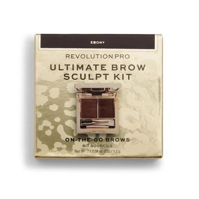 Revolution Pro Eyebrow Kit Ultimate Brow Sculpt Kit On-The-Go Brows - Ebony 1.2g - Image 1 of 4