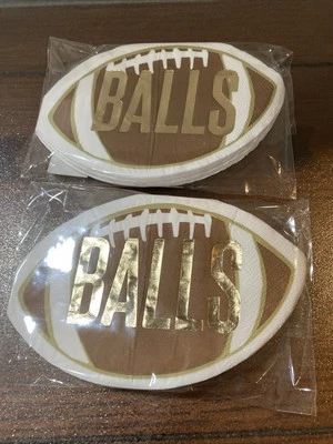 2 paquetes de pelotas de fútbol troqueladas inclinadas con forma de 20 servilletas de papel 40 en total Foto 1 de 3