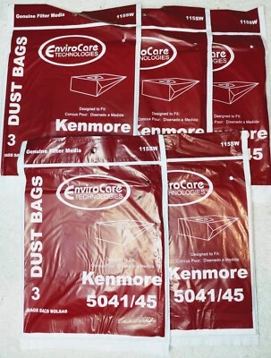 15 bags Kenmore 5041 5045 20-5045 20-5041 Type H Vacuum Cleaner Sears Canister - Image 1 of 4