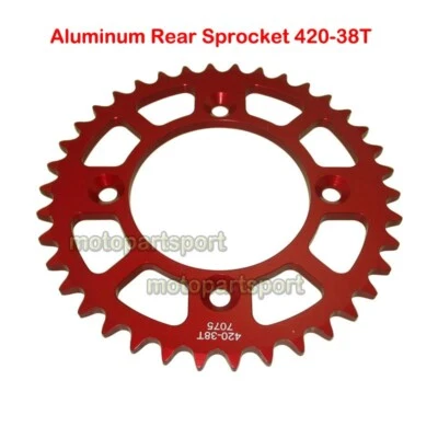 Aluminum CNC Rear Sprocket 420-38T For Honda CRF110 CRF 110 110F XR70R CR60R 80R — 第 1/4 张图片