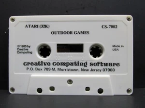 Outdoor Games, CS- 7002, Atari 400/800, Cassette, (C.C.S. 1980) - Picture 1 of 3