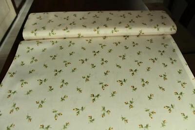 Dekostoff mit Streublümchen Gardinen Stoff Vorhangstoff Landhaus Meterware - Bild 1 von 4