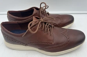 Cole Haan Grand OS braune elegante Budapester Lederschuhe Herren Größe 12 M C29414, NEU - Bild 1 von 13