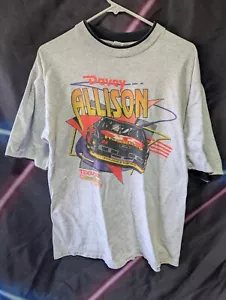 Vintage Davey Allison Shirt Mens XL Single Stitch Made in USA NASCAR Racing - Picture 1 of 7