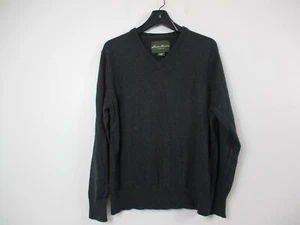 Eddie Bauer Sweater Adult Large Gray Outdoors Long Sleeve Casual Mens - Picture 1 of 12