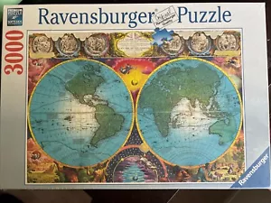 PUZZLE RAVENSBURGER 3000 Piezas Antiguo Mapa del Mundo Puzzle 121x80cm #170746 - Imagen 1 de 3
