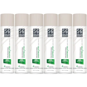 6 Pk Salon Grafix Professional Shaping Xtra Hair Spray Extra Super Hold 10Oz Ea - Picture 1 of 4