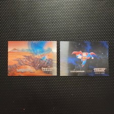 2003 Inkworks Justice League Superman #AW1 ActionWorks Martian Manhunter #AW7 