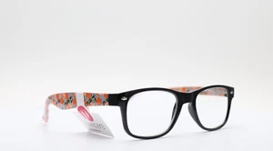 Peepers Citrus Groove Rectangle Citrus Black Unisex Reading Glasses +2.00 - Picture 1 of 7