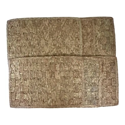 Placemats Natural Rattan Wicker Woven Rectangular Set of 6 Size 16.25”x10.5” - Image 1 of 4