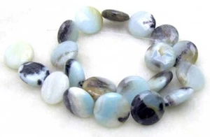 20mm Coin Natural Blue Amazonite Loose Beads for Jewelry Making DIY Strand 15" - Picture 1 of 3