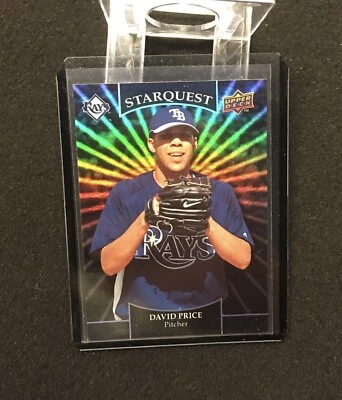 David Price Black Ultra Rare 2009 Upper Deck Starquest card SQ-37 Rays - Image 1 of 4