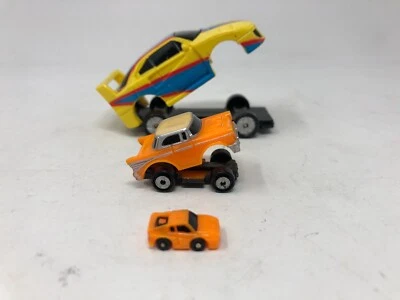 Vtg Galoob 1990 Micro Machines Yellow Ferrari F40 Triplesiders Car Set Complete - Image 1 of 4