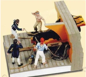 Very Rare Britain Lord Nelson HMS Victory Ship Naval Cannon Crew Set 41120 - Picture 1 of 8