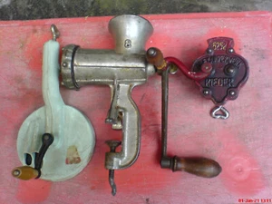  Bohnenschneider Fleischwolf Set Alexanderwerk antik Rieger ca. 1920 - Bild 1 von 8