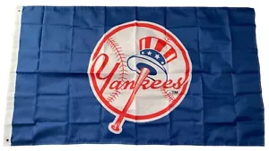 NEW YORK YANKEES 3x5 HUGE INDOOR / OUTDOOR FLAG BANNER MLB NICE!! - Picture 1 of 1