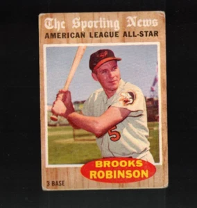 Brooks Robinson 1962 Topps #468 All Star - Imagen 1 de 2