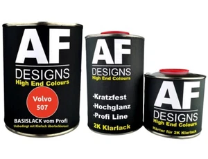 2,5L Basislack Autolack Set Volvo 507 Rot/Inferno spritzfertig mit Klarlack - Bild 1 von 1
